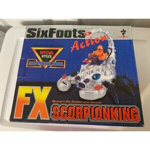 RARE VINTAGE‎ 90'S SPACE SIX LEG FX SCORPION KING FIGHTER ROBOT CHINA NEW…